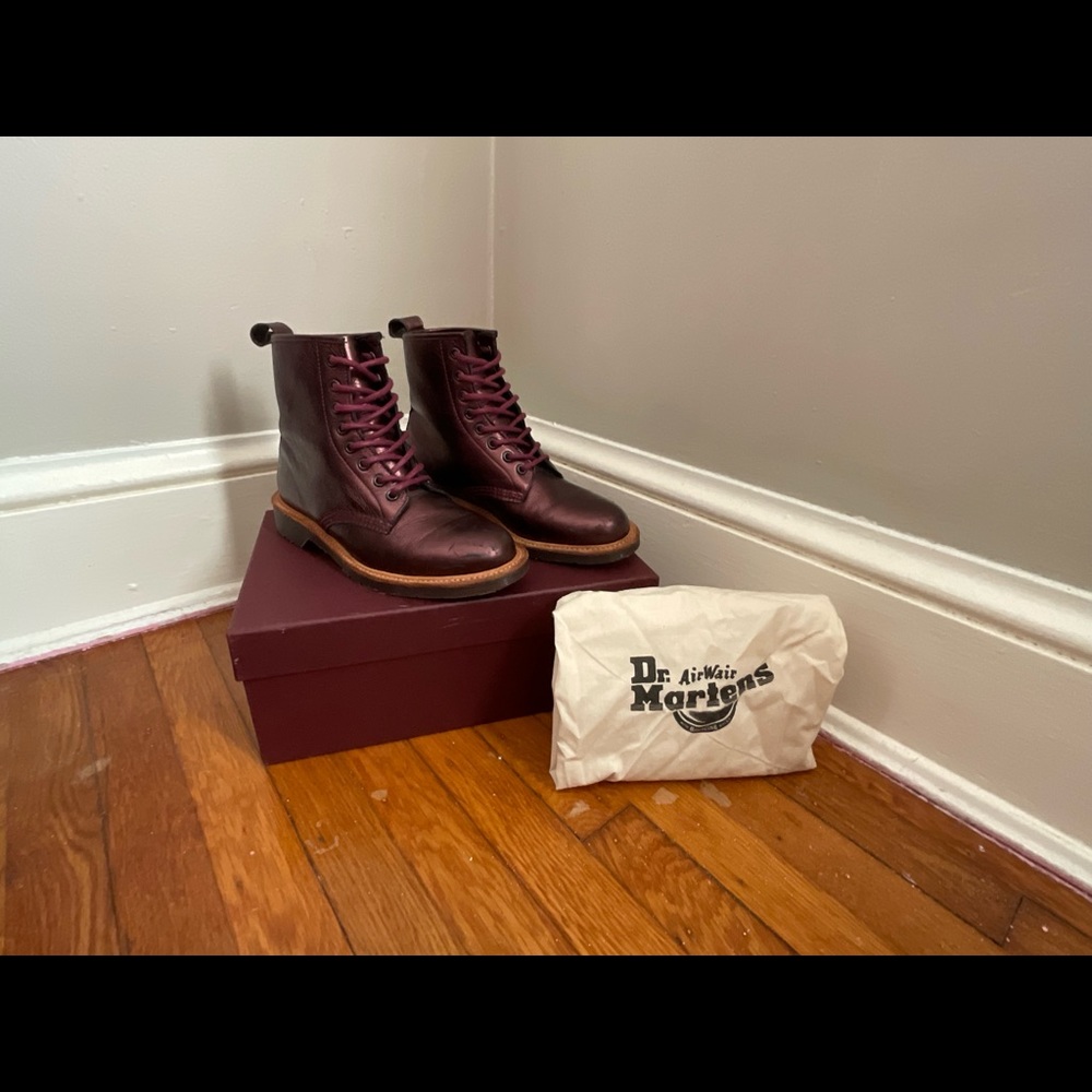 Dr. Martens 1460 Cherry Red Anilmorbido Special Edition Womens Boot Size US 8